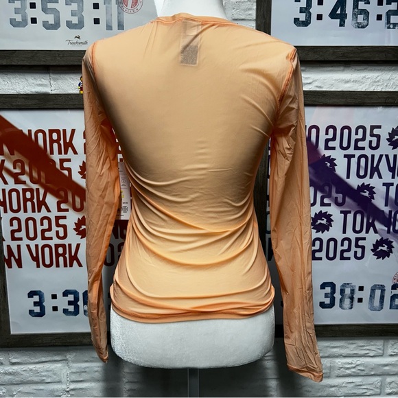 Peach Long Sleeve Women's Top - Picture 3 of 3